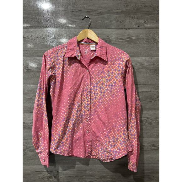 Twenty X Shirt/Top Women sz S Western Tailored Fit Pearl Snap Rodeo Polka Dot - Picture 1 of 5